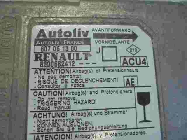 Sensor de impacto de airbag Renault Mégane Scenic (AE) 8200682412 J 607061300