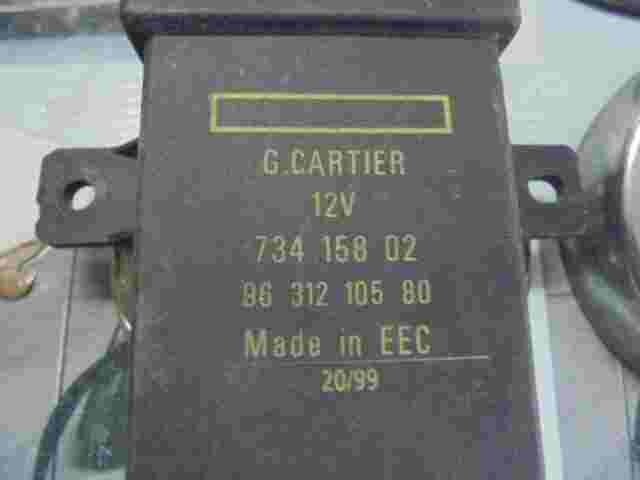Relé del ventilador del radiador Citroen Xantia 9631210580 G.Gartier 73415802