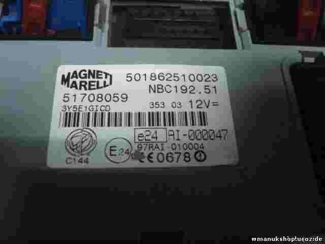 Computer di controllo corpo Fiat Stilo 51708059 0051708059 501862510023
