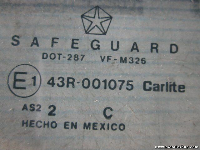 Vetro porta anteriore destra JEEP Grand Cherokee I 43R001075 DOT287VFM326