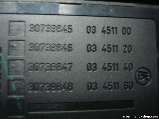 mando botonera elevalunas Volvo V50 S40 30739845 30739846 30739847 03451100