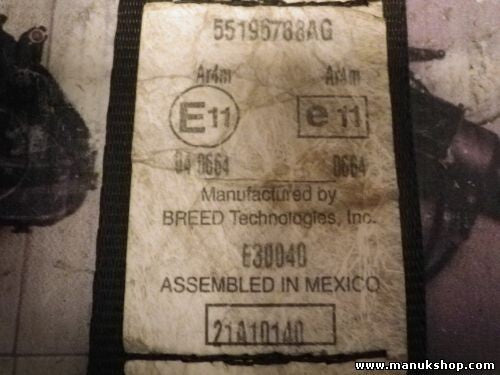 Cinturón de seguridad delantero derecho Jeep Grand Cherokee II WG 55196788AG