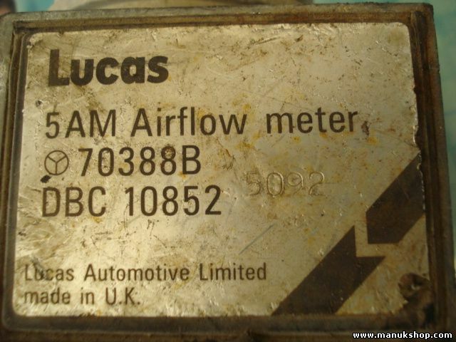 Misuratore di portata JAGUAR XJ40 4.0L 1993 70388B DBC 10852 LUCAS 9088880 DB...