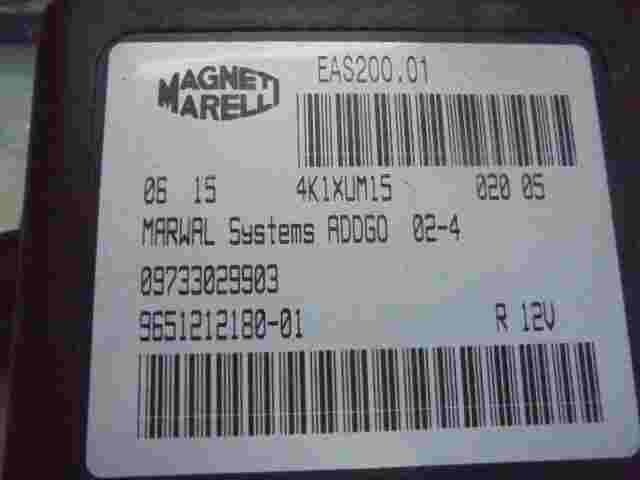 Relè pompa carburante Peugeot 807 Citroen 965121218001 09733029903