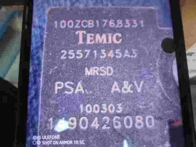 Airbag Centralita Peugeot 807 Citroen C2 C3 C8 1490426080 TEMIC 25571345A3