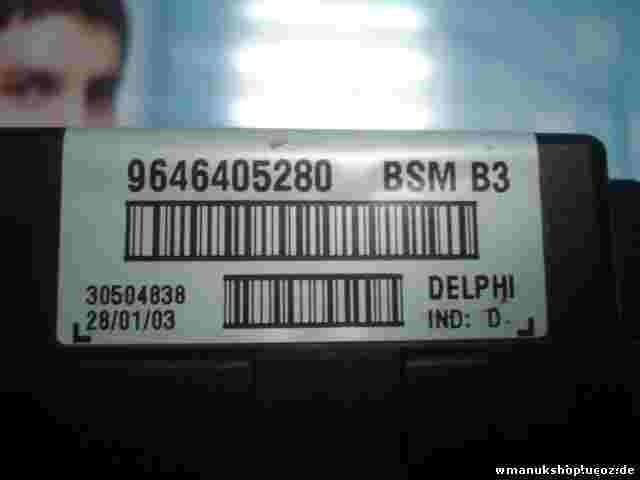 Caja de fusibles de relé Citroen Xsara 1.6 BSM B3 9646405280 DELPHI 23170936