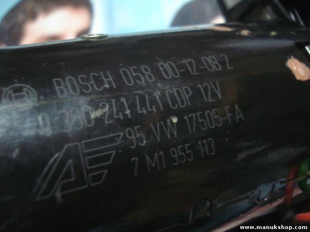 Motor del limpiaparabrisas delantero VW Sharan 7M1955113 95VW17505FA 0580012082