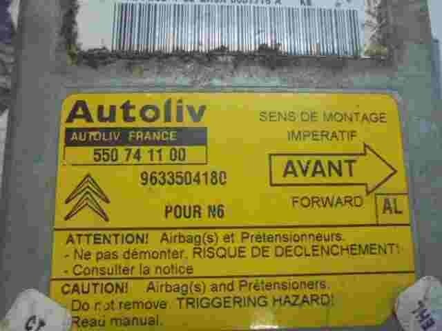 Airbag Centralita Citroen Xsara Pour N6 (AL) 9633504180 550741100