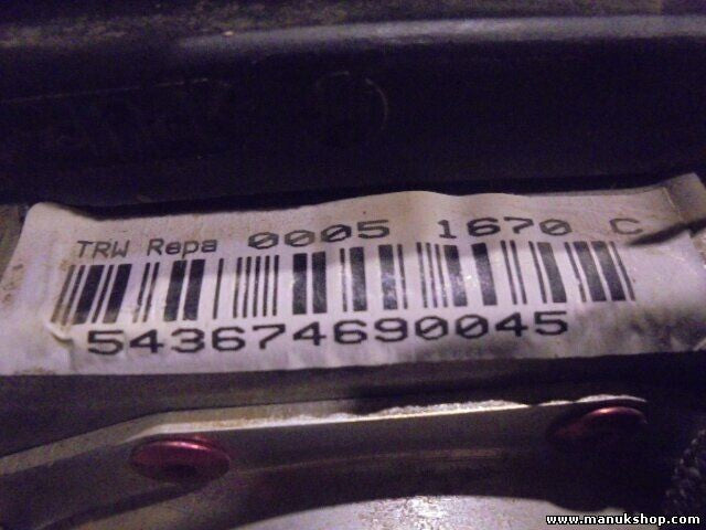 Airbag del volante conductor Land Rover 00051670C 543674690045 RA1HYL3SAWL