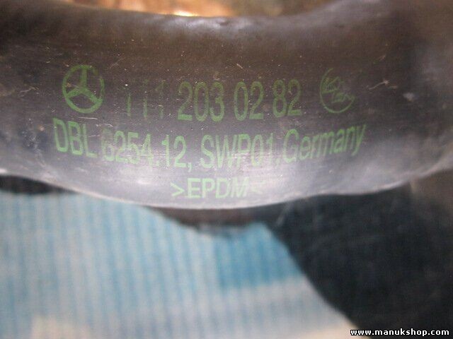 Manguera superior del radiador Mercedes-Benz E-Klasse 1112030282 DBL625412