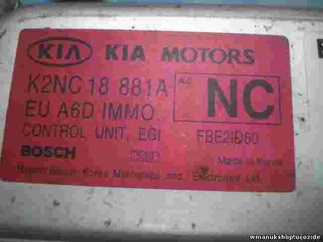Centralita Kia Shuma K2NC18881A 26SA0000 1038301096 1037351933 0261207734