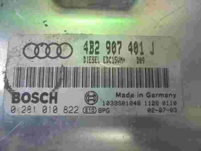 Centralita Audi A6 2.5TDI 4B2907401J Diesel EDC15VM D09 1039S01048 0281010822