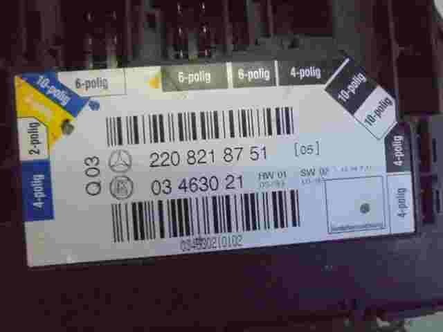 Ajuste de los asientos Mercedes W220 S350 S500 S600 Q03 2208218751 LK 03463021