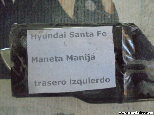 Maneta Manija de puerta Interior trasero izquierdo Hyundai Santa Fe 826204A000