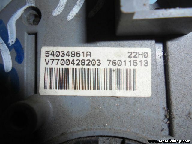 Airbag anillo colector Renault Megane Scenic 54034961A V7700428203 76011513