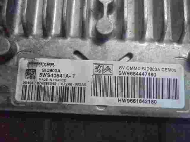 Centralita Peugeot 407 SW9664447480 9664447480 HW9661642180 SIEMENS 5WS40641A-T