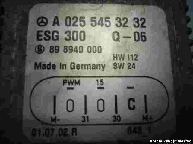 Centralita modulo electroventilador Mercedes W168 A0255453232 898940000 Q-06