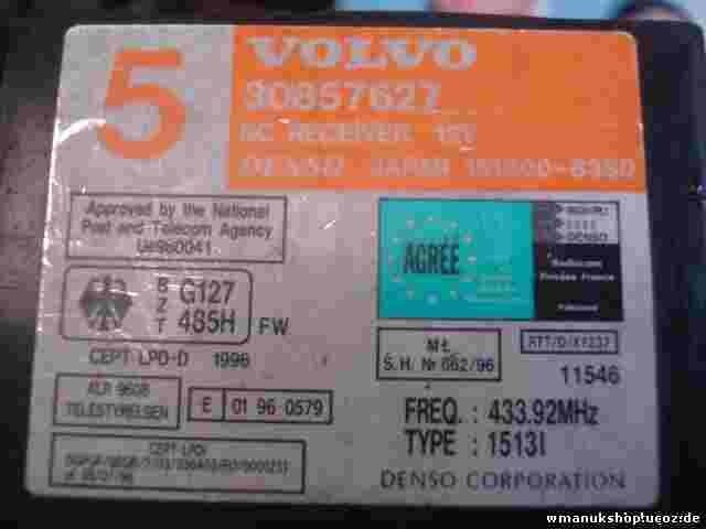 Controllo unità di allarme immobilizzatore modulo Volvo 30857627 1513008380