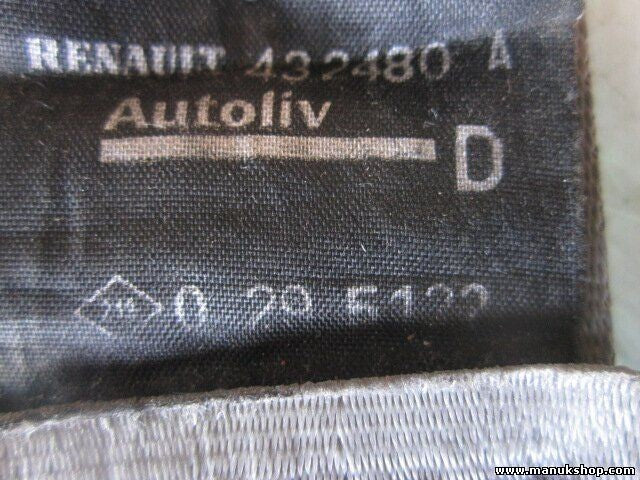 Cinturón de seguridad trasero derecho Renault Scénic I JA 432480A 0295122