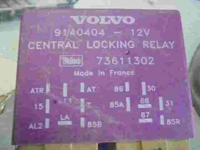 Relè chiusura centralizzata Volvo 850 91404 Valeo 73611302 12 V