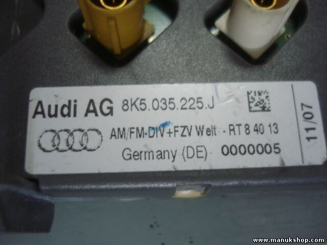 Amplificador de antena Audi A3 A4 A5 8K 8K5035225J 8K5 035 225 J AM FM-DIV+FZV