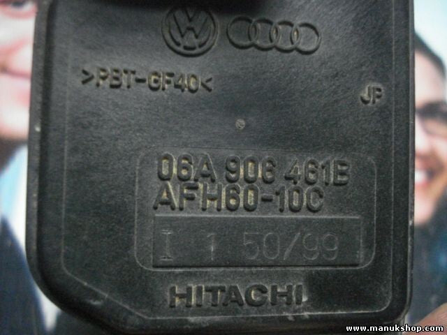 Caudalímetro VW Golf IV Skoda Octavia AFH6010C AFH60-10C HITACHI 06A906461B