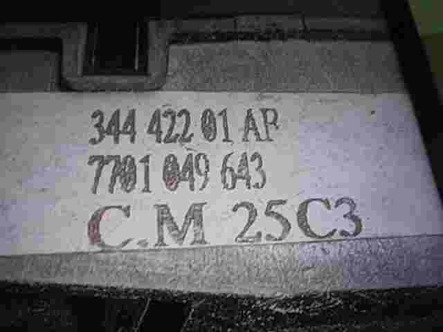 Radio interruptor de control Renault Laguna 34442201AB 7701049643 C.M 25C3