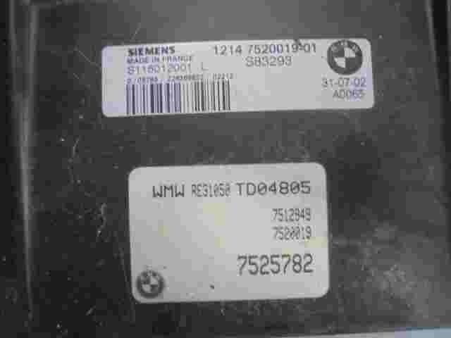 Centralita BMW Mini Cooper R50 R53 7525782 S118012001L SIEMENS 1214752001901