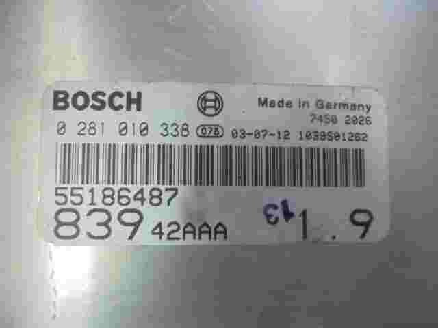 Centralita Lancia Lybra 1.9 55186487 BOSCH 0281010338 83942AAA 1039S01262