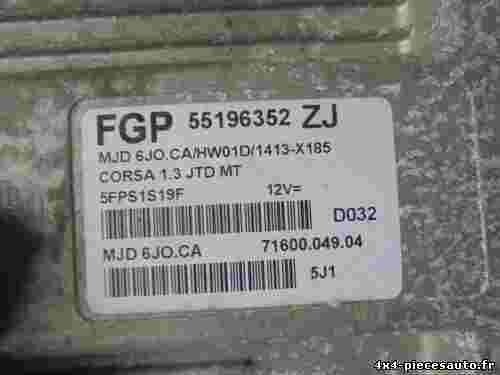 Centralina Opel Corsa 1.3 MT FGP 55196352ZJ 55196352 ZJ 7160004904 MJD6JO.CA