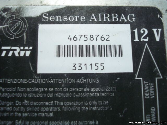 Sensor de impacto de airbag Fiat Punto 1993-2005 TRW 46758762 0046758762 331155