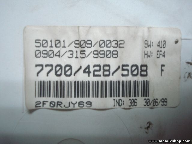 Cuadro de instrumentos Renault 7700428508F 7700428508 501019090032