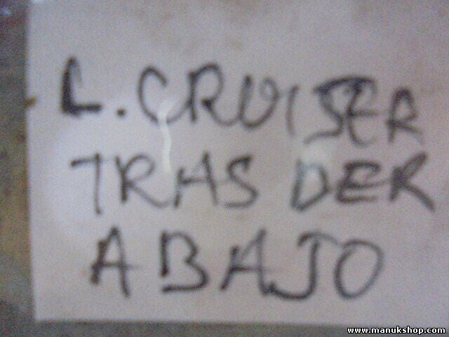 Bisagra de la puerta trasera izquierda abajo Toyota Land Cruiser .110 KW, 150 PS