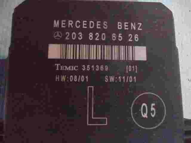Unità di controllo porta Mercedes Classe C W203 2038206526 Q5 TEMIC 351369