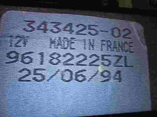 Alarma Inmovilizador Citroen Peugeot 147 306 406 605 806 96182225ZL 34342502