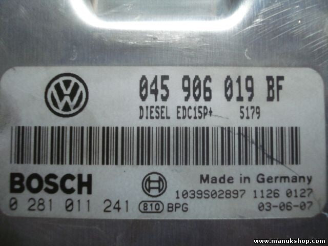 Centralita del motor VW Polo Seat Ibiza Skoda Fabia 1.4 045906019BF 1039S02897