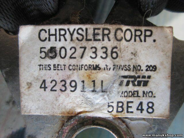 Chiusura cintura di sicurezza posteriore destra Jeep Grand Cherokee 2.5 XJ 55...