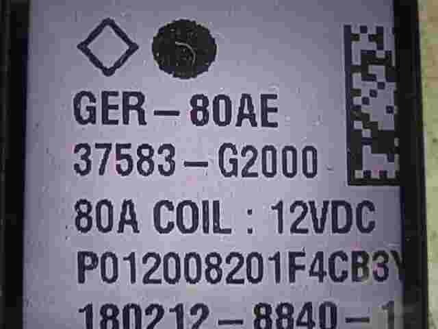 Relè di potenza Kia Niro Hyundai Ioniq 37583G2000 37583-G2000 GER80AE GER-80AE