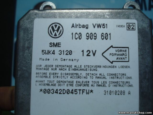 Sensor de impacto de airbag VW Seat Skoda 1C0909601 INDEX 02 SIEMENS 5WK43120