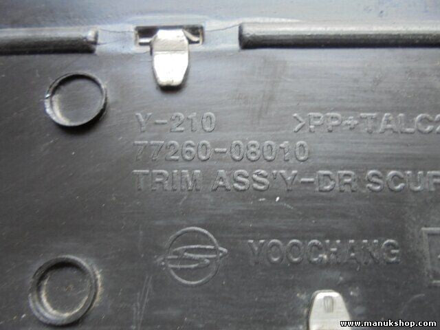 Estriberas taloneras acero delantero izquierdo Ssangyong 7726008010 772 600 8010