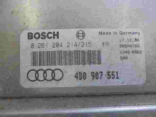 Centralita Audi A4 A6 VW Passat V6 4D0907551 BOSCH 0261204214/215 0261204214