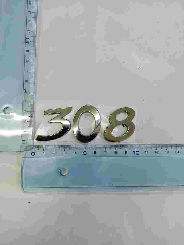 Emblema Peugeot 308 9cm.