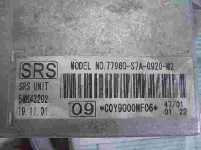 Sensor de impacto de airbag Honda Stream ( 09) 77960S7AG920M2 5WK43202