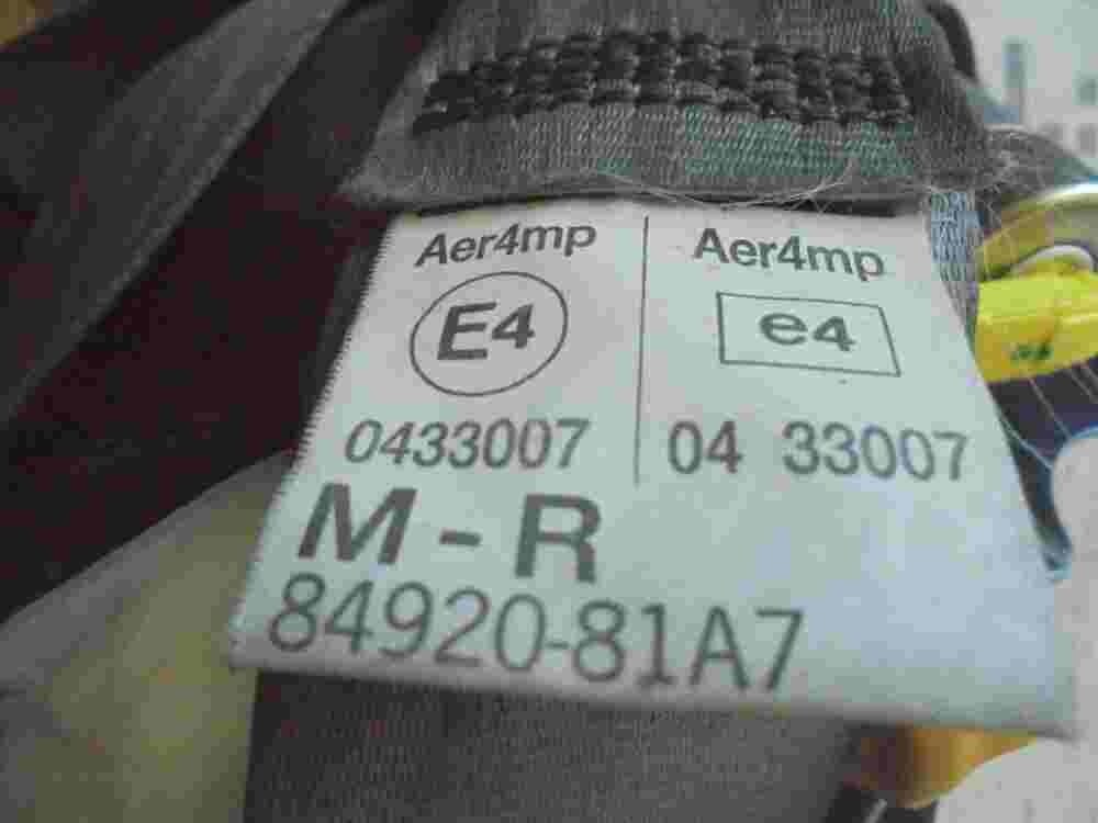 Cinturón de seguridad delantero derecho Suzuki Jimny SN FJ 8492081A7 84920-81A7