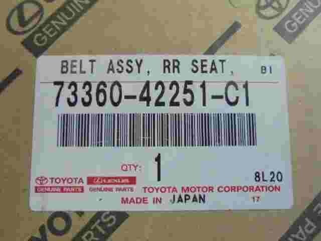 Cintura di sicurezza posteriore destra Toyota RAV4 7336042251C1 73360-42251-C1
