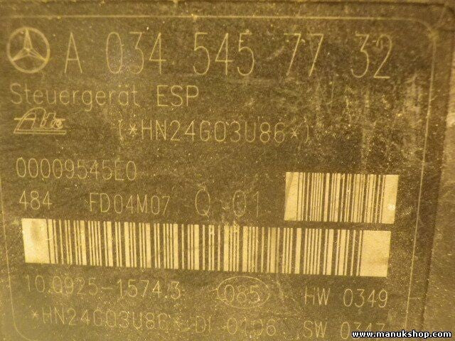 ABS Centralita Mercedes-Benz W203 Classe C A03457732 A0054312912 10020404394