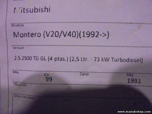 Mecanismo elevalunas delantero derecho Mitsubishi 91-97 MB171250 0621000791