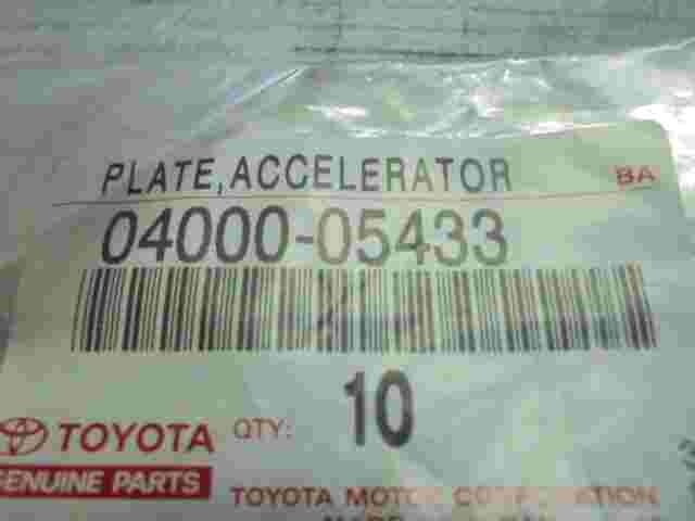 Plate Accelerator Toyota 0400005433 04000-05433