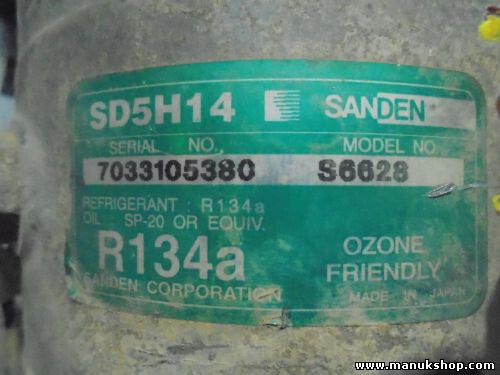 Compresor de Aire Santana Anibal citroen c 15 SANDEN SD5H14S6628 508S130A R134a