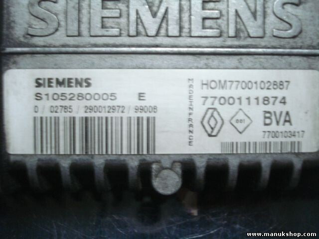 Transmisión controlador Renault Clio II HOM7700102887 7700102887 7700111874